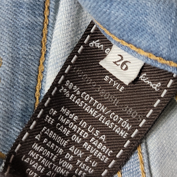 12' flared denim, seven jeans , size 26 - Picture 4 of 4